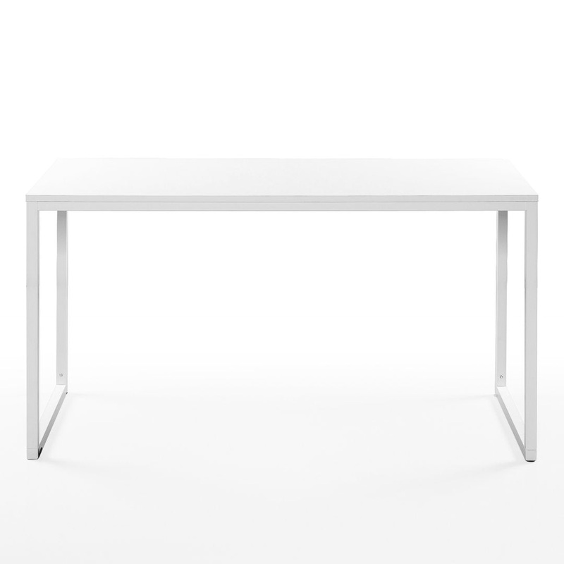 Santrell Desk Ebern Designs Color (Top/Frame): White/White Size: 29″ H x 55″ W x 24″ D