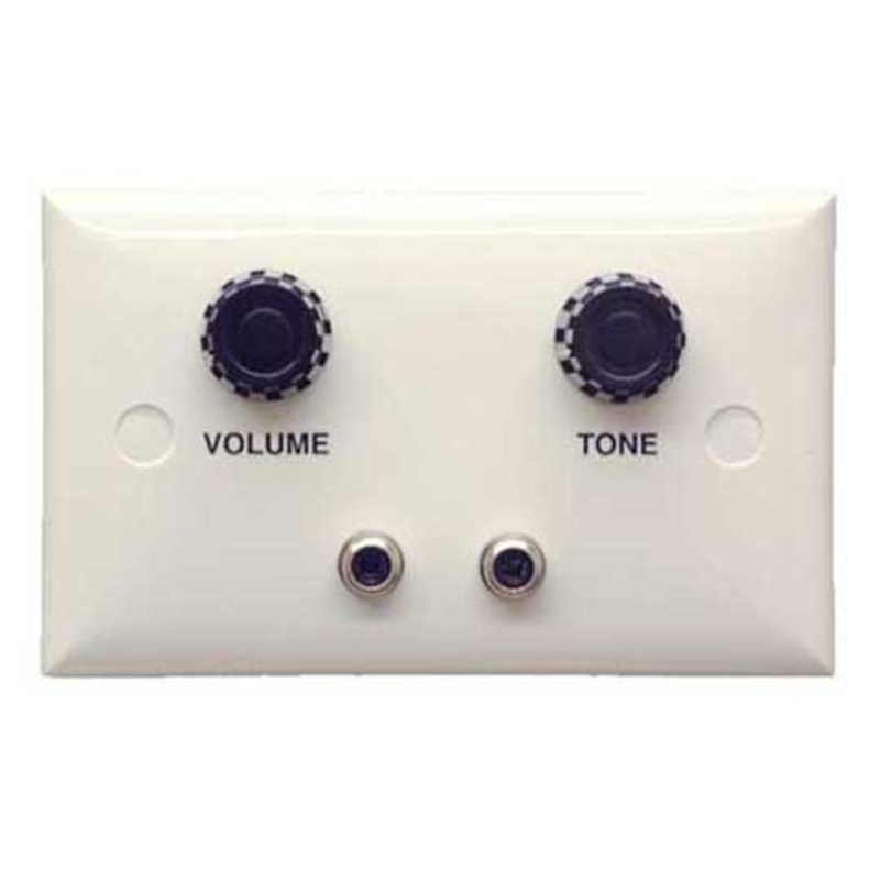 Valet System One Volume and Tone Control with Audio Inputs  White