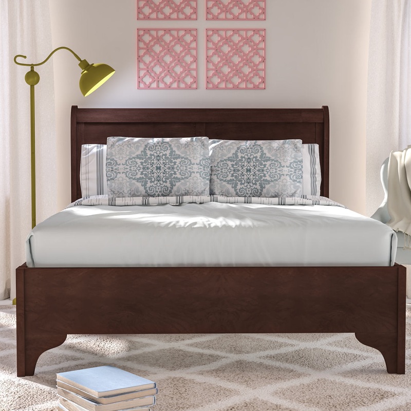 Varnamtown West Haven Low Footboard Sleigh Bed, Cappuccino Lark Manor Size: Full