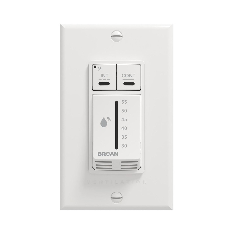Broan VTDEHUMW Dehumidistat Control