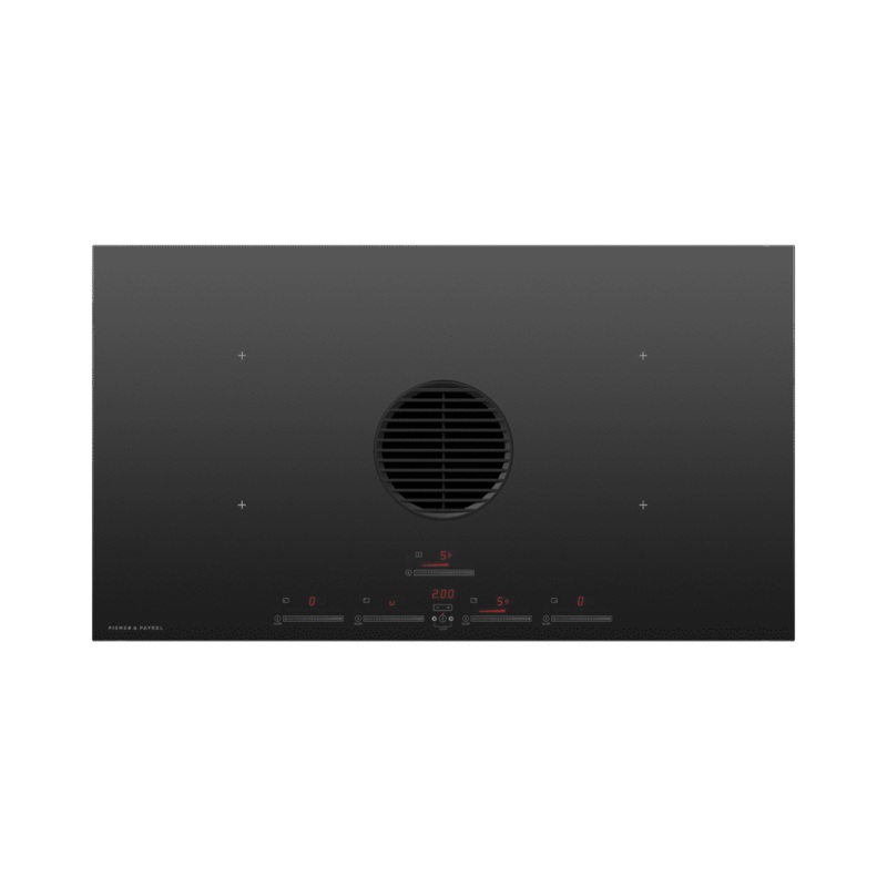 Fisher & Paykel CID364DTB4 Induction Cooktop, 36″, 4 Zones With Integrated Ventilation