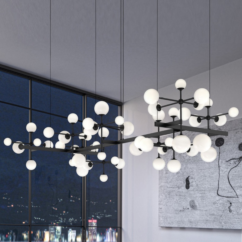 Nebula Zig Zag LED Chandelier