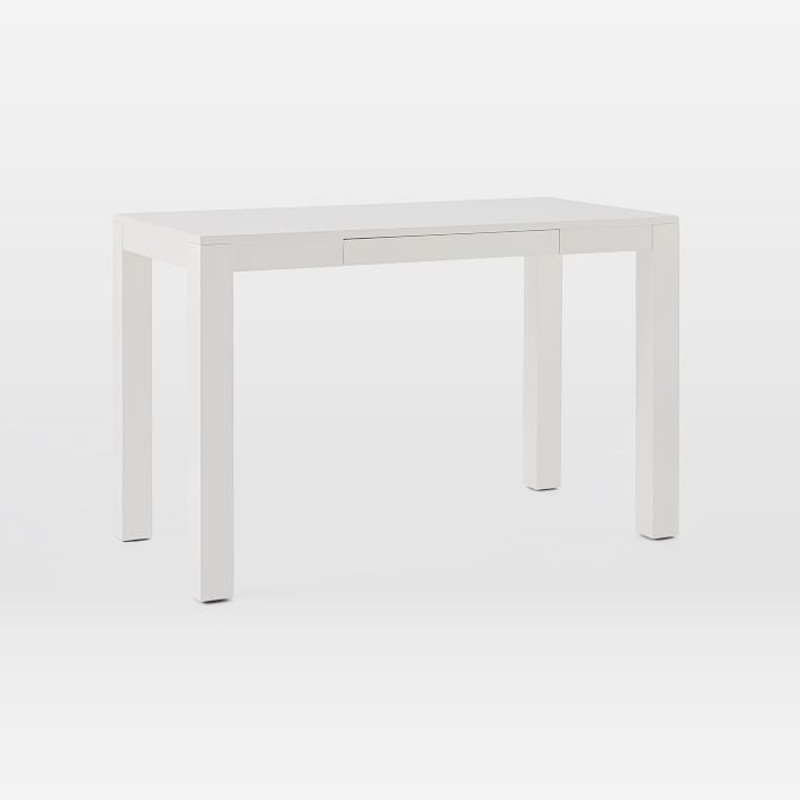 Parsons Desk With Drawers White