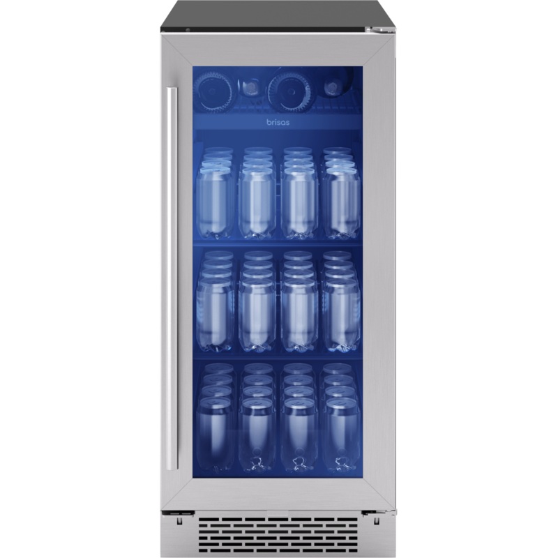 Zephyr BBV15C01AG Brisas Bev Cooler, 15In Uc, Ss+Gls, Rvs, 1Z