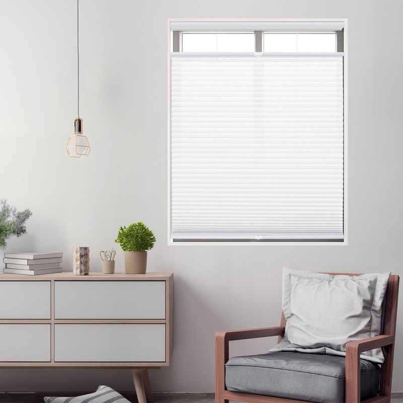 1 inch Cordless Semi-Sheer Light Filtering Top Down Bottom Up Cellular Shade Symple Stuff Blind Size: 37.5″W x 72″L Finish: White