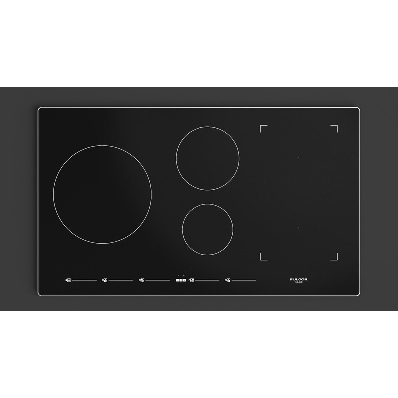 36″ INDUCTION COOKTOP WITH BRUSHED ALUMINUM TRIM