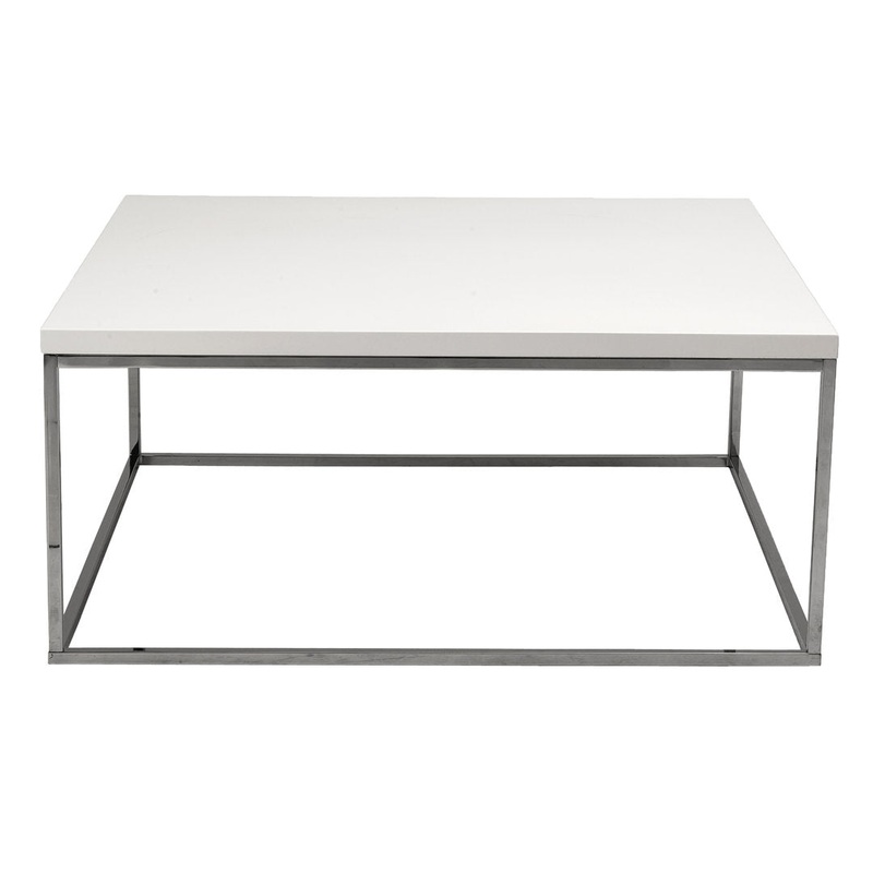 Adilson Coffee Table Wade Logan Color: White Lacquer