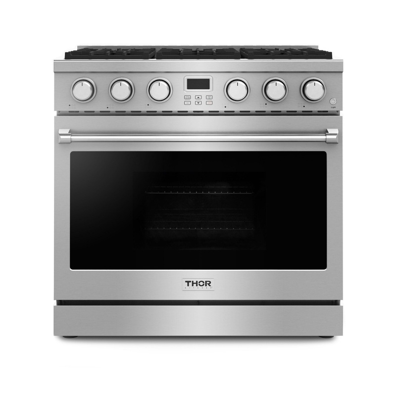 ARG36LP Thor Kitchen 36-inch Contemporary Professional Liquid Propane Range – Arg36lp