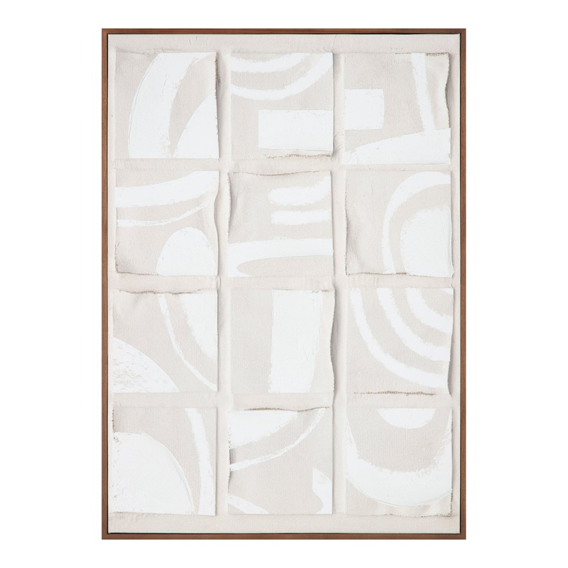 Artisanal Abstract Puzzle Canvas