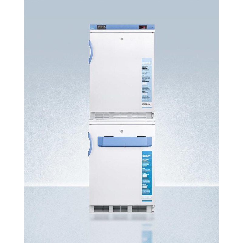 Summit FF7LWVT65MLSTACKMED2 24″ Wide All-refrigerator/all-freezer Combination