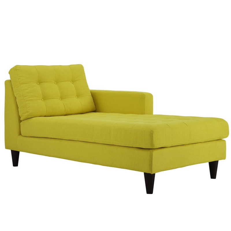 Modway Carson Carrington Humlebaek Right-Arm Upholstered Fabric Chaise Modway Upholstery Color: Sunny Orientation: Right Hand Facing