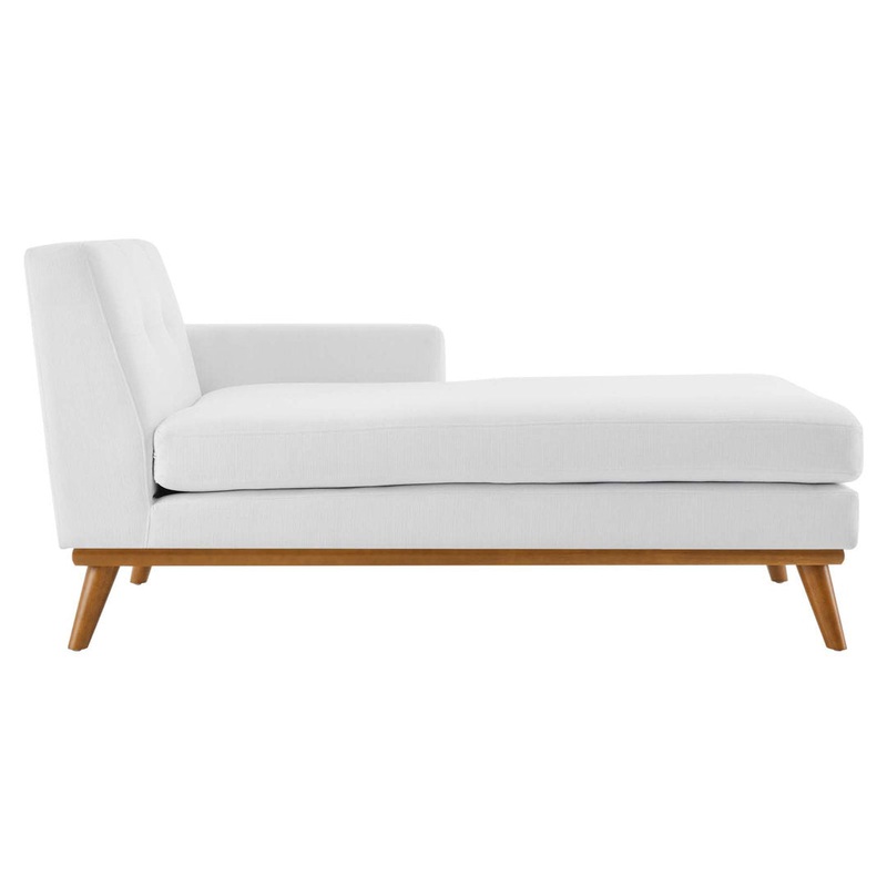 Modway Engage Chaise Modway Upholstery Color: White Orientation: Right Hand Facing