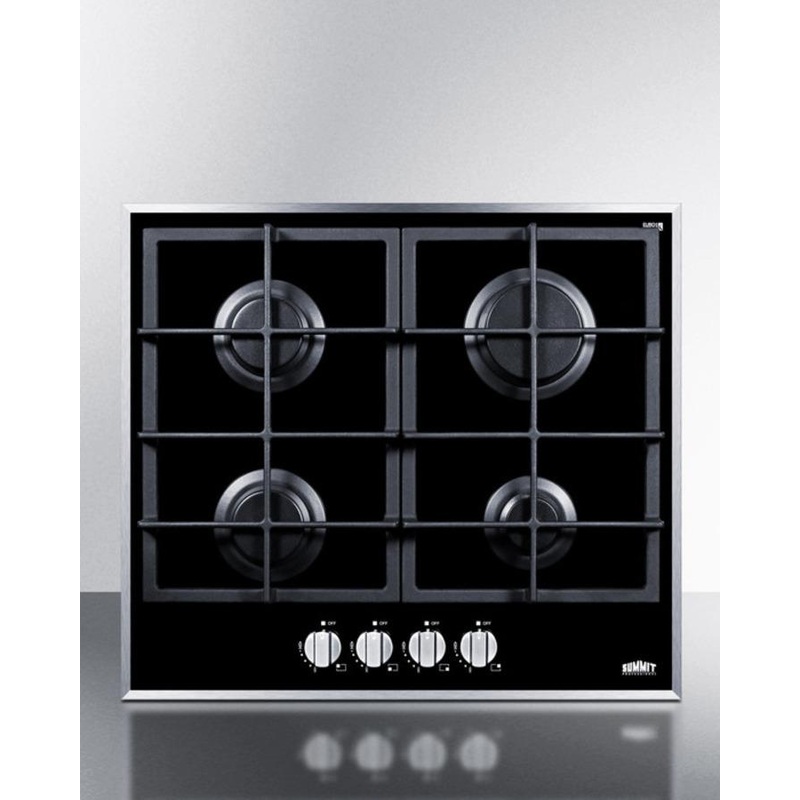 Summit GC424BGL 24″ Wide 4-burner Gas Cooktop