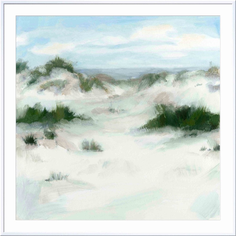 White Sands II by Megan Meagher – Picture Frame Painting Print Beachcrest Home Frame Color: Espresso Size: 48″H x 32″W