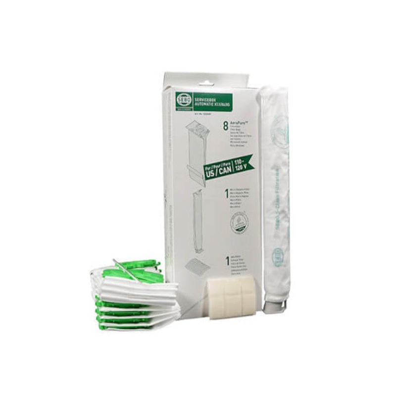 SEBO X Bags, Filters, and Sealing Strip Service Box 5828