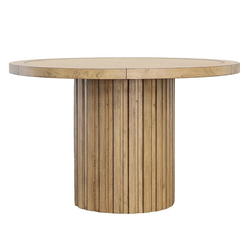 EcoChic Solid Wood Farmhouse-Style Dining Table