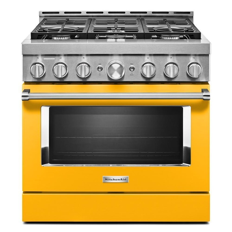 KFGC506JYP KitchenAid 36” Smart Commercial-Style Gas Range with 6 Burners