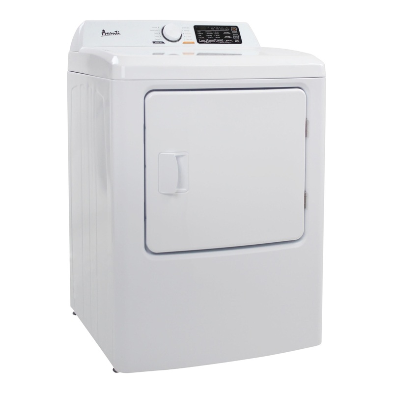 SED70D0W Avanti Front Load Electric Clothes Dryer, 7.0 cu. ft. Capacity – White / 7.0 cu. ft.