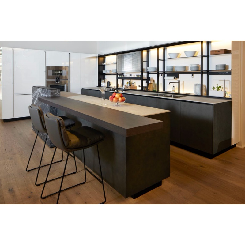 Valcucine Venture: Artematica Modern Kitchen with Island & Gaggenau Appliances