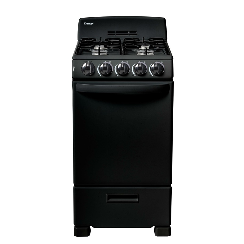 DR203BGLP Danby 20″ Wide Gas Range in Black