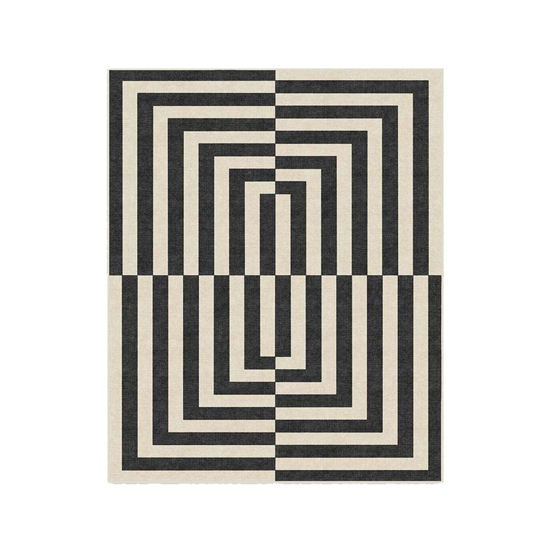 Jonathan Adler Op Art Charcoal Rug 8’x10′