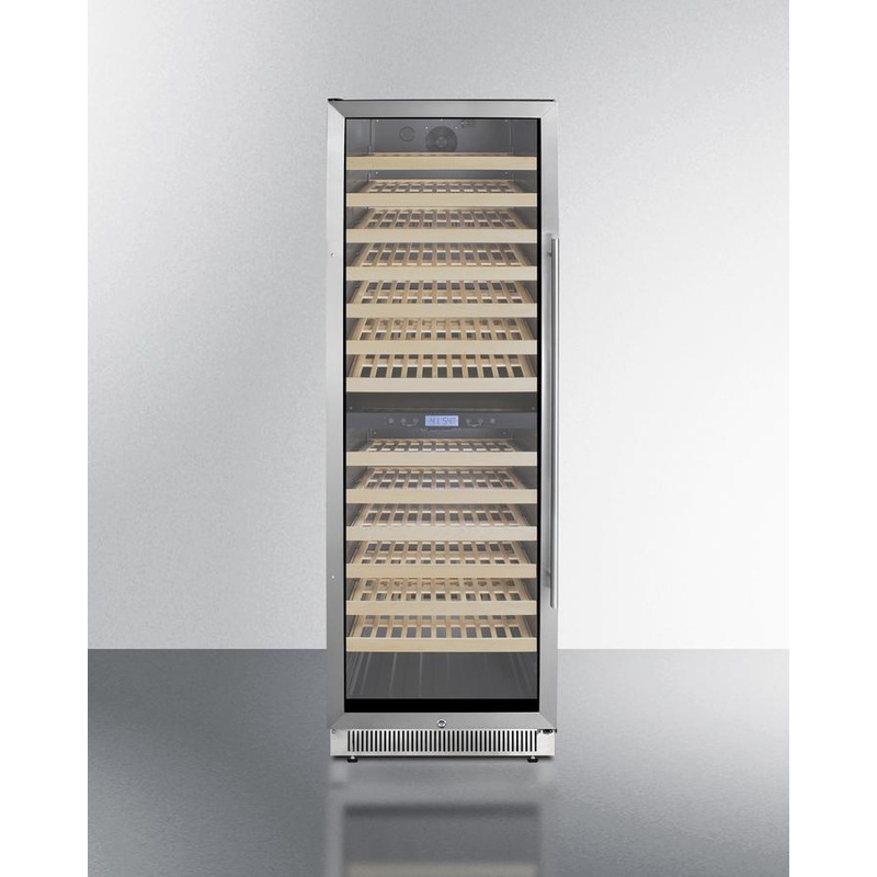 Summit SWC1966BCSSLHD 24″ Wide Dual Zone Wine Cellar