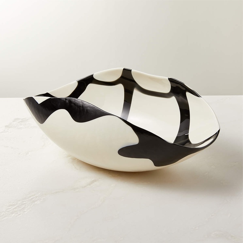 ZETA MURANO WHITE GLASS BOWL