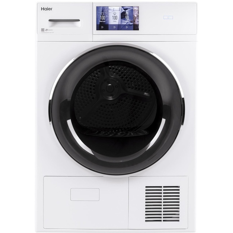 4.1 cu.ft. Capacity Smart 24″ Ventless Condenser Frontload Electric Dryer with Stainless Steel Basket