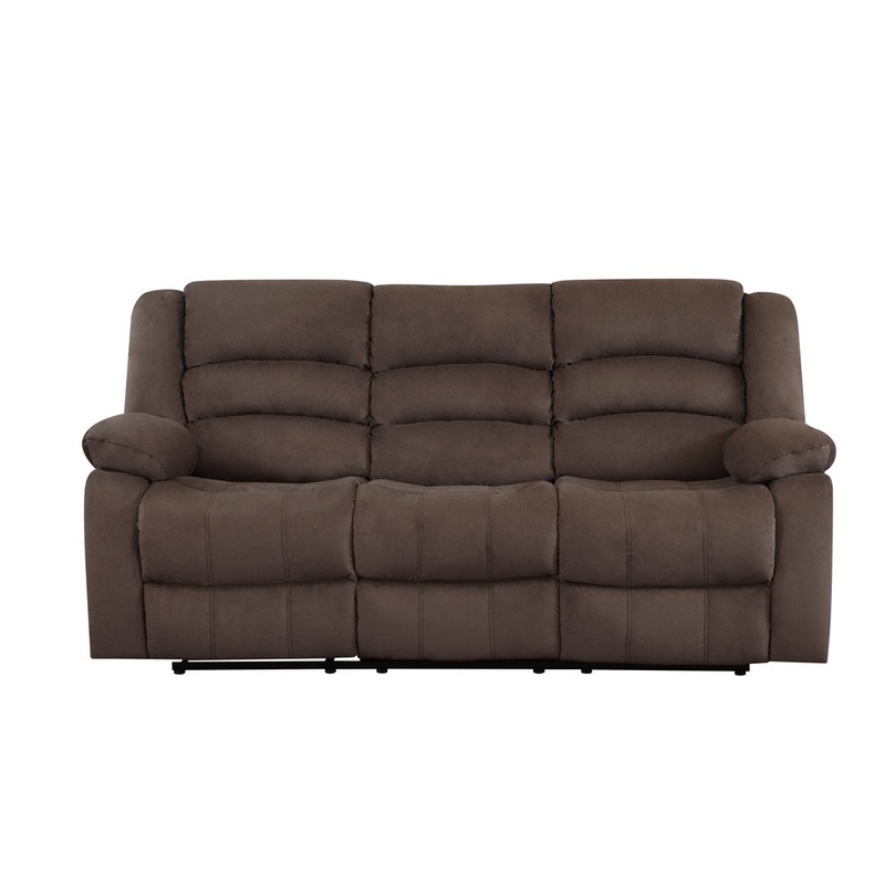 Aum 81″ Pillow Top Arm Reclining Sofa Red Barrel Studio Upholstery Color: Brown