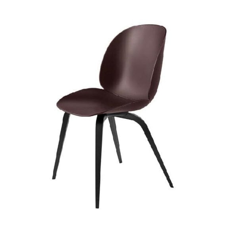 Beetle Dining Chair with Wood Base – Un-Upholstered
