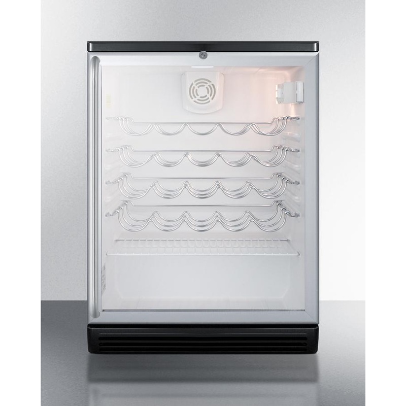 Summit SWC6GBLBISH 24″ Wide Built-in Wine Cellar