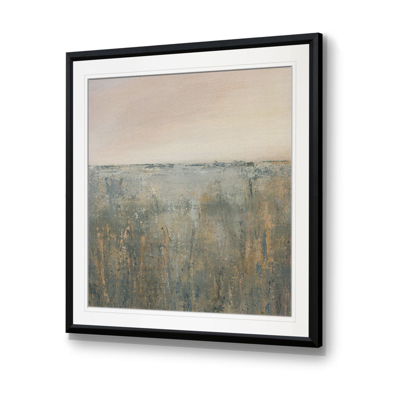 Sunset Marsh – Painting Print Wade Logan Size: 27″ H x 27″ W x 1.5″ D Format: Black Framed