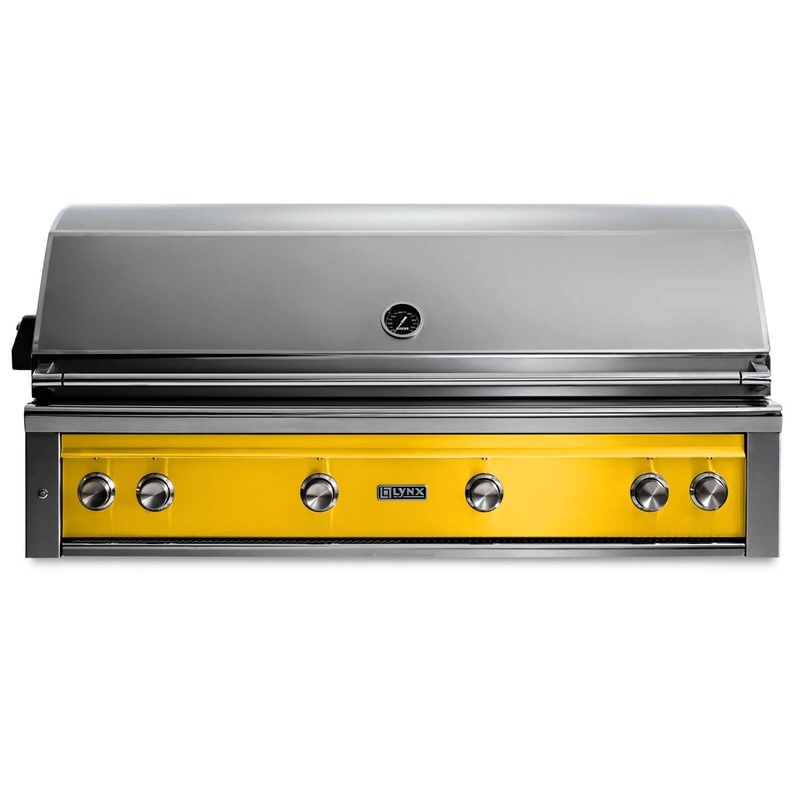 Lynx L54TRCANG 54″ Built-In Grill – 1 Trident W/ Rotisserie – California Poppy