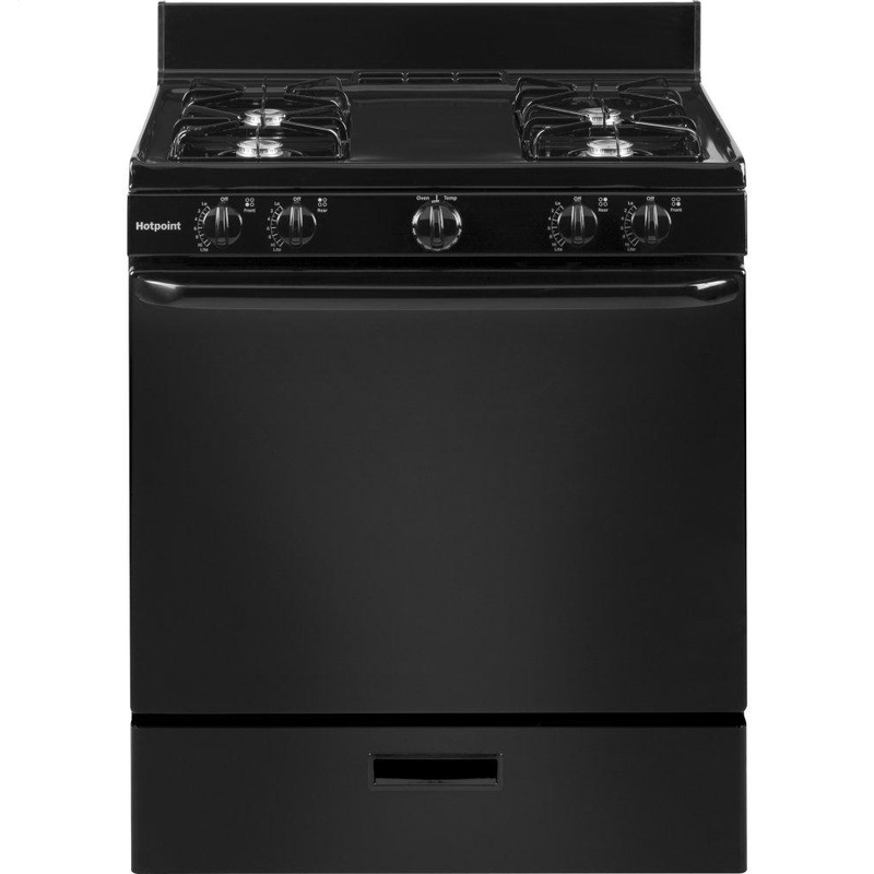 RGBS100DMBB Hotpoint 30″ Free-Standing Gas Range