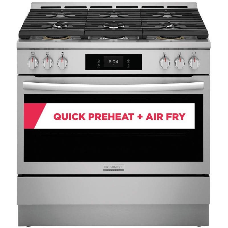 Frigidaire GCFG3661AF Frigidaire Gallery 36″ Gas Range With Air Fry