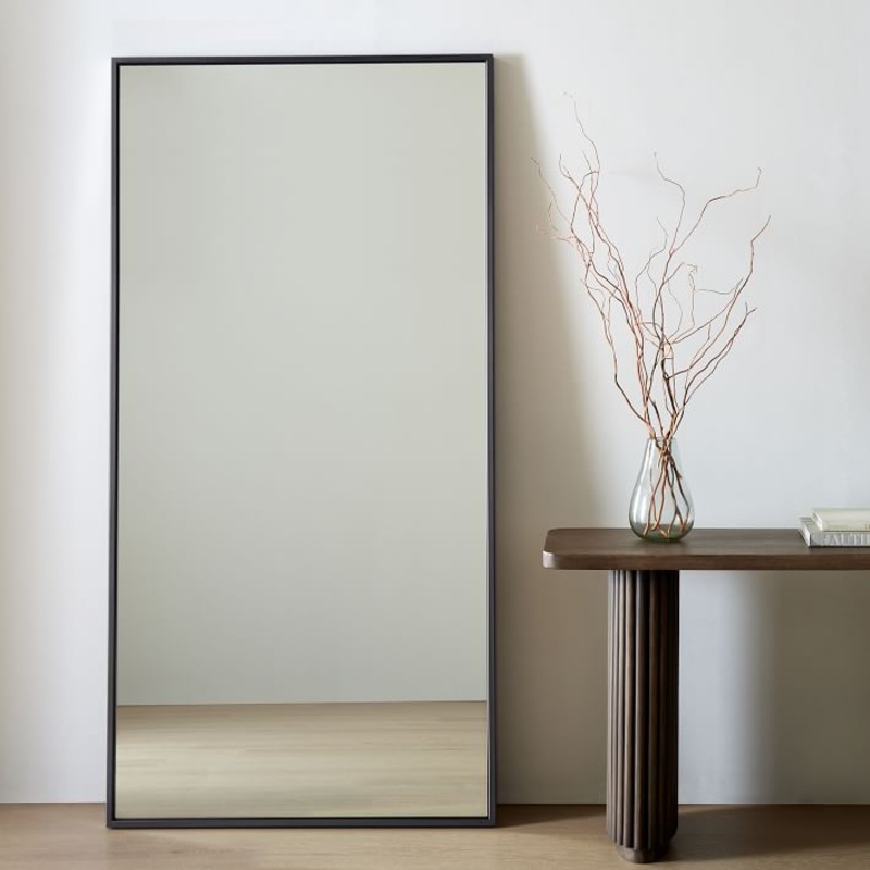 Metal Framed Oversized Floor Mirror