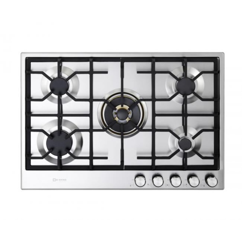 Verona VDGCT530FSS Verona 30″ Designer Gas Cooktop-Brass Burners Ss