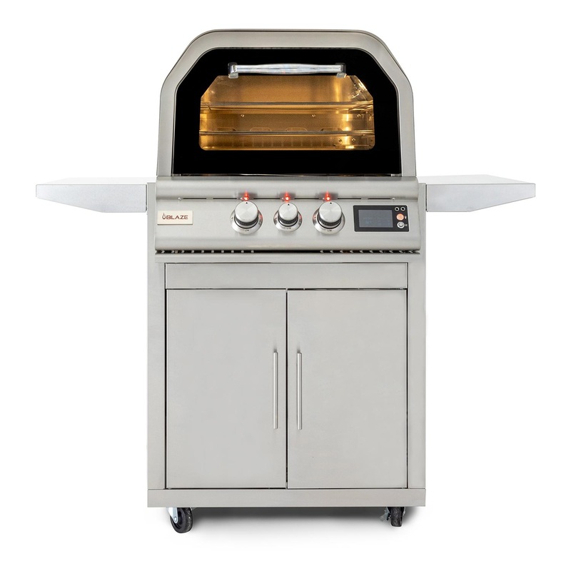 Blaze Grills BLZ26PZOVNLP Blaze 26-Inch Gas Outdoor Pizza Oven With Rotisserie, With Fuel Type – Propane