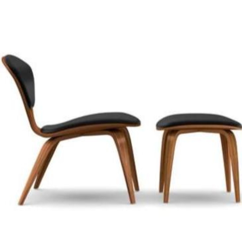 Cherner Lounge Side Chair & Ottoman
