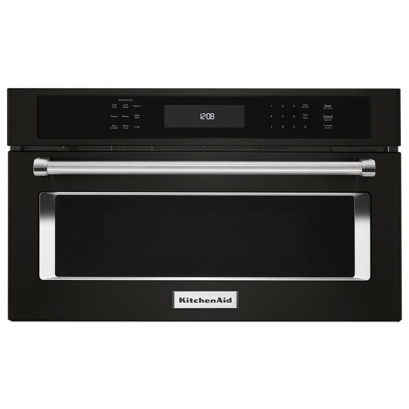 Kitchenaid KMBP107EBS 27″ Built In Microwave Oven with Convection Cooking