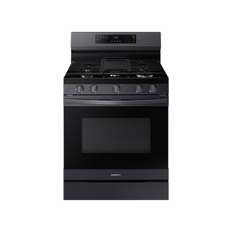 Samsung NX60A6511SG 6.0 Cu. Ft. Smart Freestanding Gas Range With No-Preheat Air Fry & Convection In Black Stainless Steel