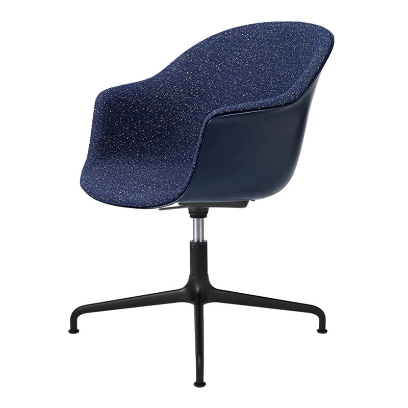 Bat Meeting Chair 4-Star Base – Height Adjustable – Front Upholstered