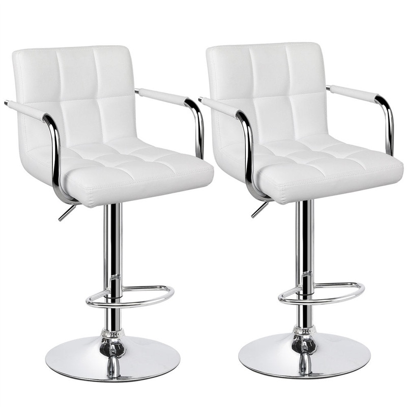 Leith Adjustable Height Swivel Bar Stool (Set of 2) Wade Logan