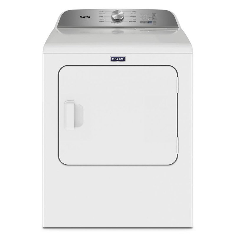 Maytag MED6500MW Pet Pro Top Load Electric Dryer – 7.0 Cu. Ft.