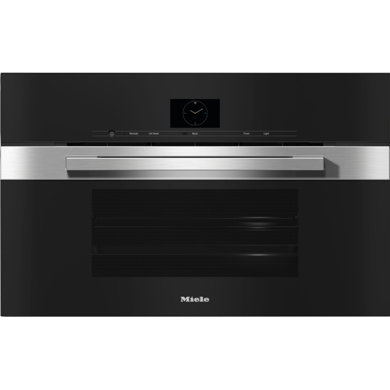 Miele DGC7670  STAINLESS STEEL  30″ Compact Combi-Steam Oven Xl For Steam Cooking, Baking, Roasting With Roast Probe + Menu Cooking.
