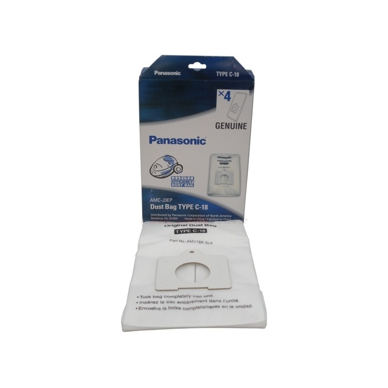 Panasonic 4 Pack Genuine C-18 Vacuum Bags