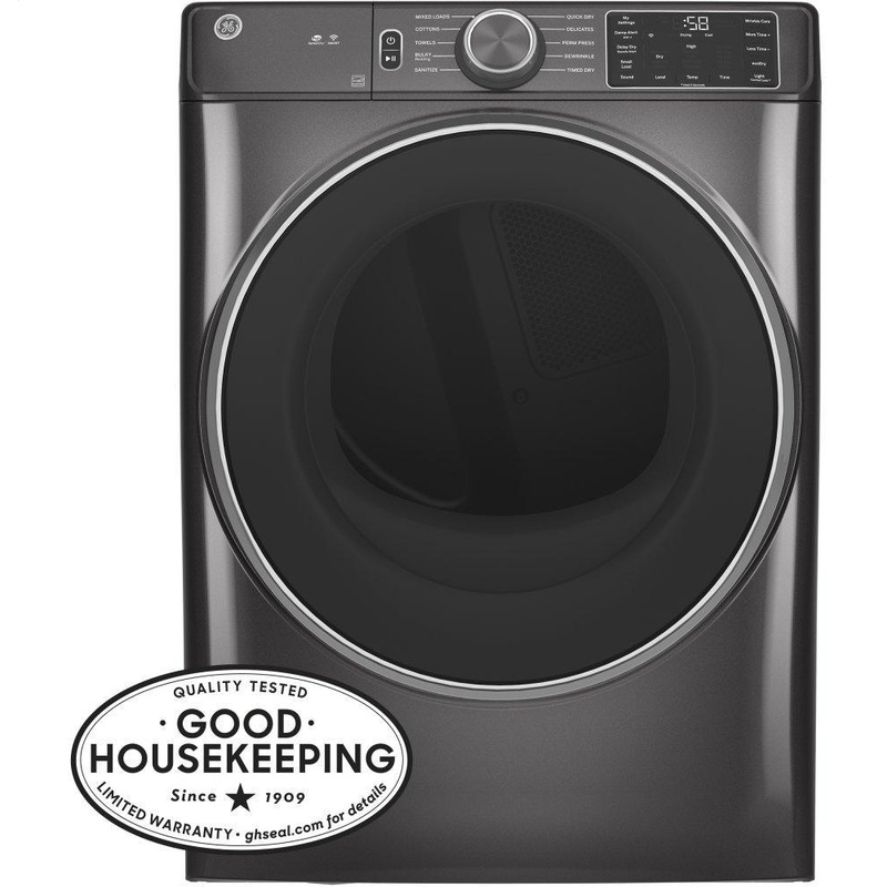 GE 7.8 cu. ft. Capacity Smart Front Load Electric Dryer with Sanitize Cycle