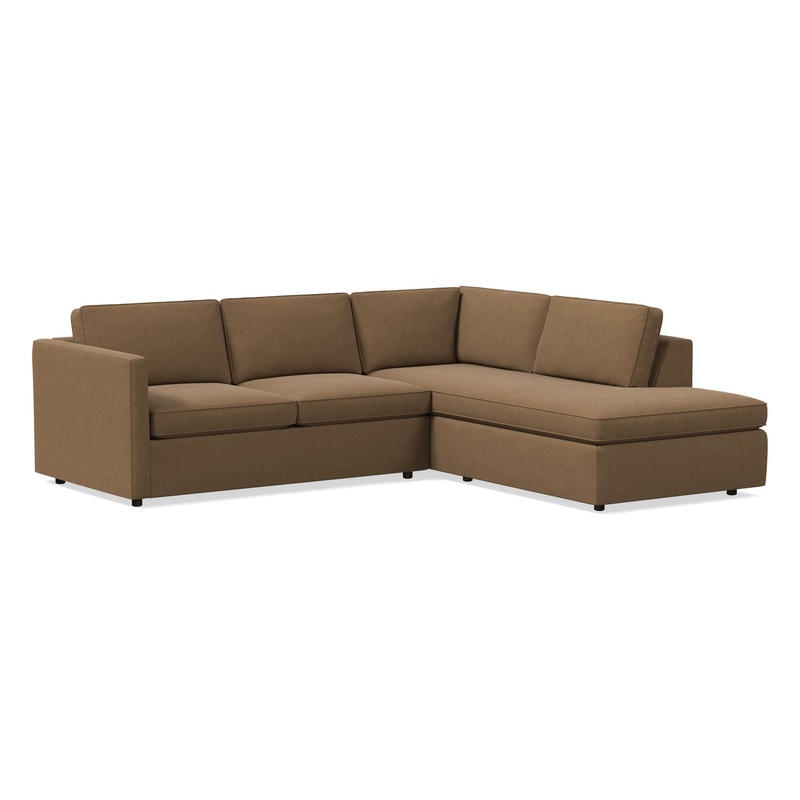 Harris 2 Piece Bumper Chaise Sectional Cardamom