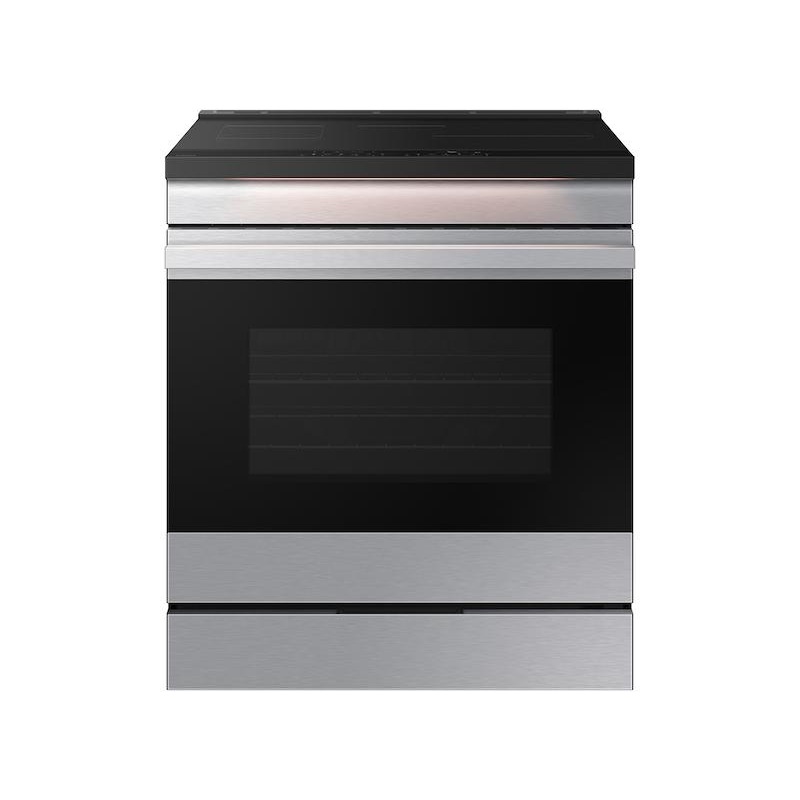 Samsung NSI6DG9500SR Bespoke 6.3 Cu. Ft. Smart Slide-In Induction Range With Ambient Edge Lighting & Air Sous Vide In Stainless Steel