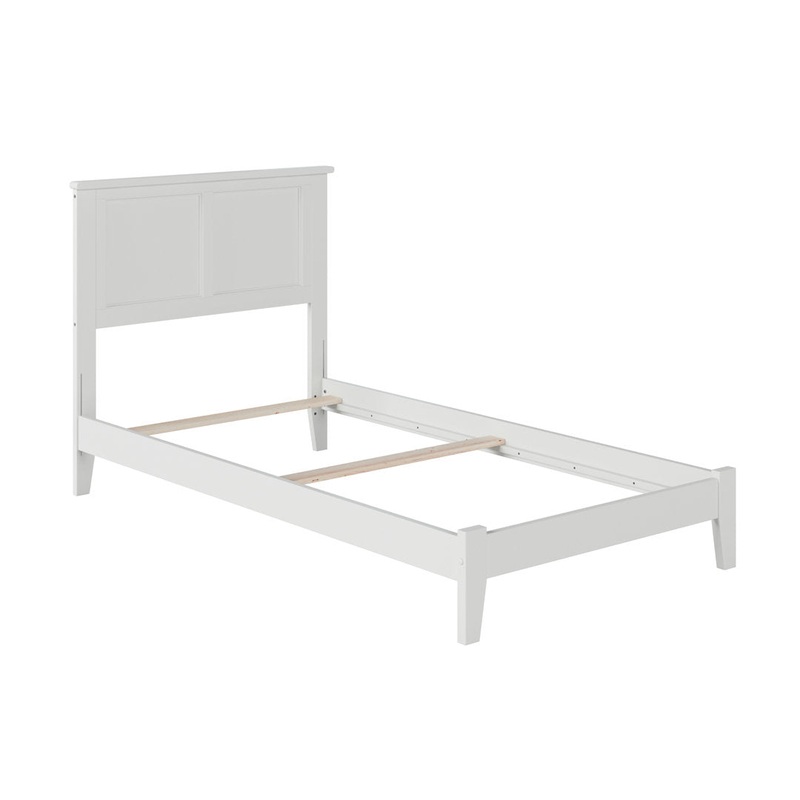 Troutville Solid Wood Low Profile Standard Bed Three Posts Color: White Size: Twin XL